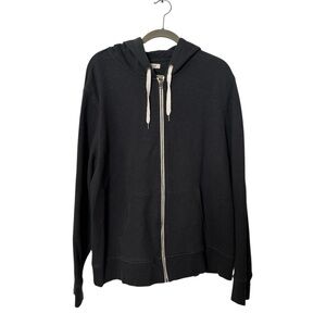 Good Threads Men’s Full Zip Hoodie Jacket Dark Charcoal Grey XX Large